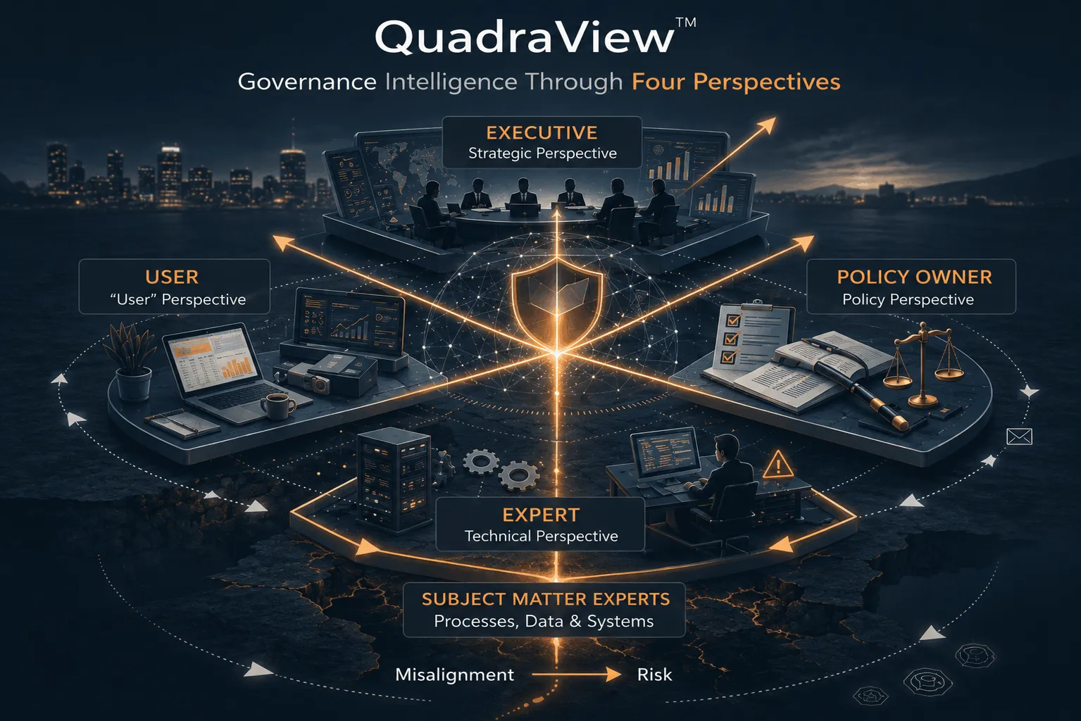 QuadraView four perspective methodology