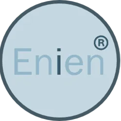 Negative of Enien logo