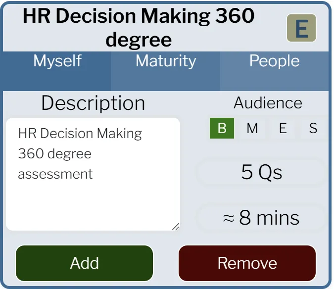 Policy management template